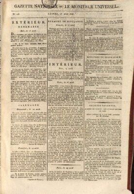 Gazette nationale, ou le moniteur universel (Le moniteur universel) Montag 25. April 1808