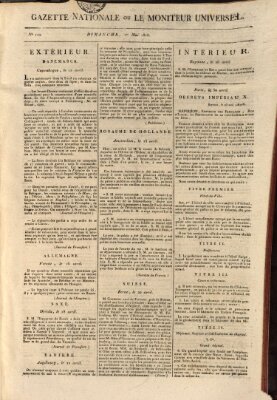 Gazette nationale, ou le moniteur universel (Le moniteur universel) Sonntag 1. Mai 1808