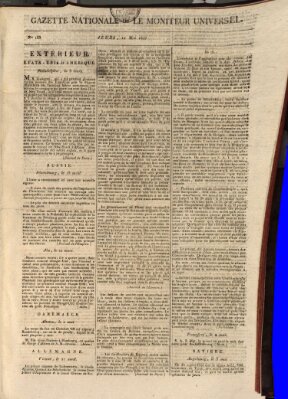 Gazette nationale, ou le moniteur universel (Le moniteur universel) Donnerstag 12. Mai 1808