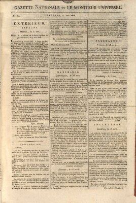 Gazette nationale, ou le moniteur universel (Le moniteur universel) Freitag 13. Mai 1808