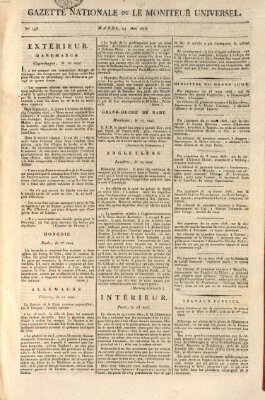 Gazette nationale, ou le moniteur universel (Le moniteur universel) Dienstag 24. Mai 1808