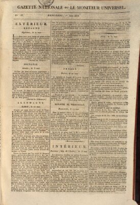 Gazette nationale, ou le moniteur universel (Le moniteur universel) Mittwoch 1. Juni 1808