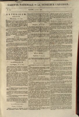 Gazette nationale, ou le moniteur universel (Le moniteur universel) Donnerstag 2. Juni 1808