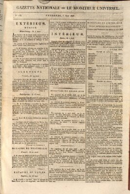 Gazette nationale, ou le moniteur universel (Le moniteur universel) Freitag 3. Juni 1808