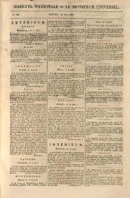 Gazette nationale, ou le moniteur universel (Le moniteur universel) Donnerstag 16. Juni 1808