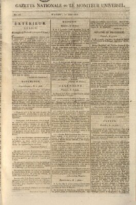 Gazette nationale, ou le moniteur universel (Le moniteur universel) Dienstag 21. Juni 1808