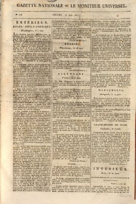 Gazette nationale, ou le moniteur universel (Le moniteur universel) Donnerstag 23. Juni 1808