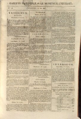 Gazette nationale, ou le moniteur universel (Le moniteur universel) Freitag 24. Juni 1808