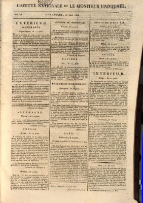 Gazette nationale, ou le moniteur universel (Le moniteur universel) Sonntag 26. Juni 1808