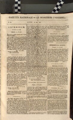 Gazette nationale, ou le moniteur universel (Le moniteur universel) Dienstag 28. Juni 1808