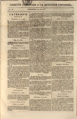 Gazette nationale, ou le moniteur universel (Le moniteur universel) Mittwoch 29. Juni 1808