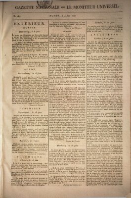 Gazette nationale, ou le moniteur universel (Le moniteur universel) Dienstag 5. Juli 1808