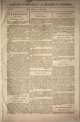 Gazette nationale, ou le moniteur universel (Le moniteur universel) Mittwoch 6. Juli 1808