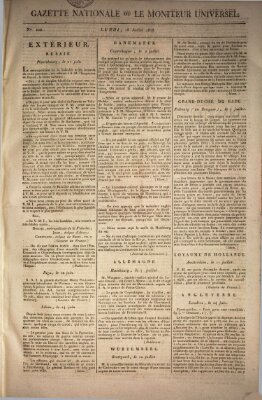 Gazette nationale, ou le moniteur universel (Le moniteur universel) Montag 18. Juli 1808