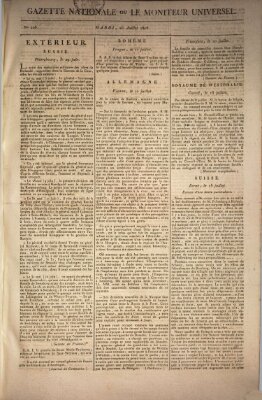 Gazette nationale, ou le moniteur universel (Le moniteur universel) Dienstag 26. Juli 1808