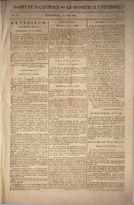 Gazette nationale, ou le moniteur universel (Le moniteur universel) Mittwoch 10. August 1808