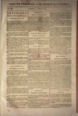 Gazette nationale, ou le moniteur universel (Le moniteur universel) Samstag 15. Oktober 1808