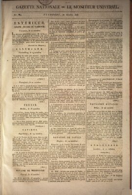 Gazette nationale, ou le moniteur universel (Le moniteur universel) Freitag 28. Oktober 1808