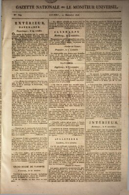 Gazette nationale, ou le moniteur universel (Le moniteur universel) Montag 14. November 1808