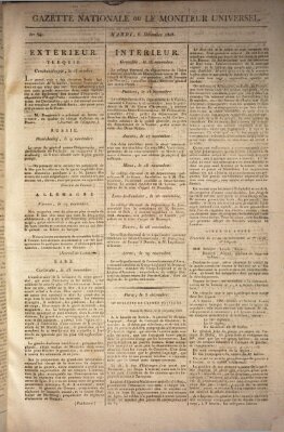 Gazette nationale, ou le moniteur universel (Le moniteur universel) Dienstag 6. Dezember 1808