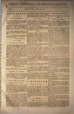 Gazette nationale, ou le moniteur universel (Le moniteur universel) Sonntag 18. Dezember 1808