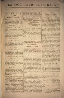 Le moniteur universel Montag 14. Januar 1811