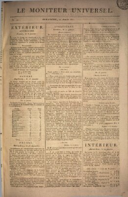 Le moniteur universel Sonntag 20. Januar 1811