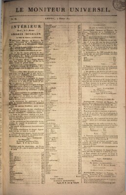 Le moniteur universel Montag 4. Februar 1811