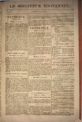 Le moniteur universel Montag 8. April 1811