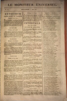 Le moniteur universel Mittwoch 17. April 1811