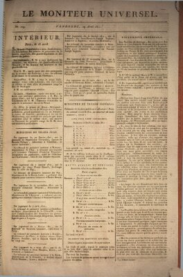 Le moniteur universel Freitag 19. April 1811