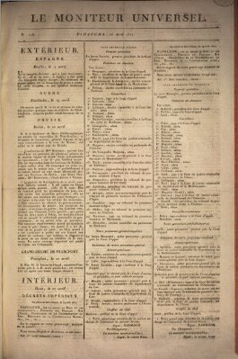 Le moniteur universel Sonntag 28. April 1811