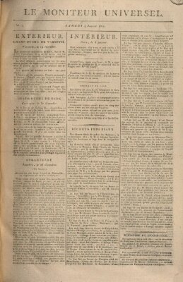 Le moniteur universel Samstag 4. Januar 1812