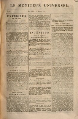 Le moniteur universel Samstag 11. Januar 1812