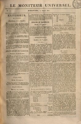 Le moniteur universel Sonntag 12. Januar 1812