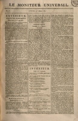 Le moniteur universel Montag 13. Januar 1812