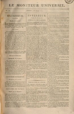 Le moniteur universel Donnerstag 16. Januar 1812