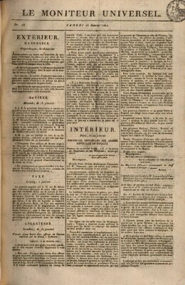 Le moniteur universel Samstag 25. Januar 1812