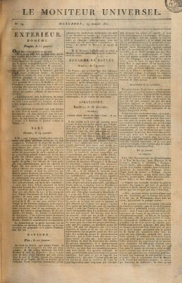 Le moniteur universel Mittwoch 29. Januar 1812