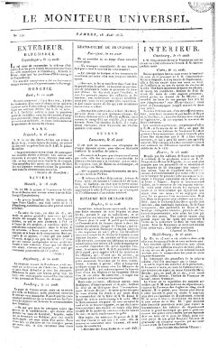 Le moniteur universel Samstag 28. August 1813