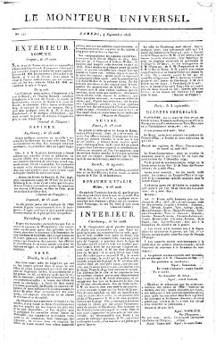 Le moniteur universel Samstag 4. September 1813