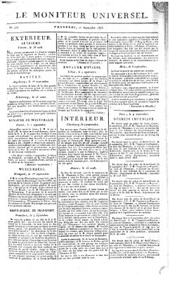 Le moniteur universel Freitag 10. September 1813