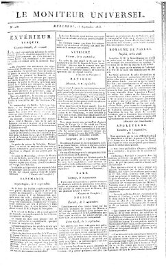 Le moniteur universel Mittwoch 15. September 1813