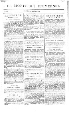 Le moniteur universel Dienstag 21. September 1813