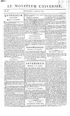 Le moniteur universel Freitag 24. September 1813