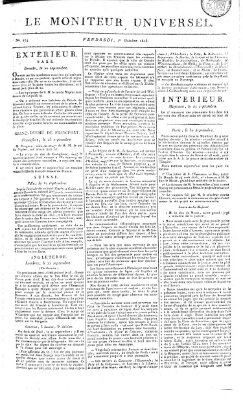 Le moniteur universel Freitag 1. Oktober 1813