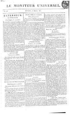 Le moniteur universel Montag 25. Oktober 1813