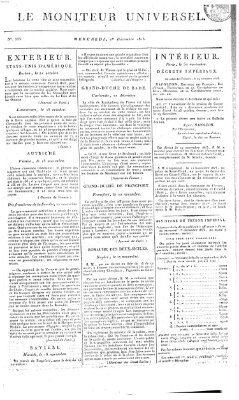 Le moniteur universel Mittwoch 1. Dezember 1813