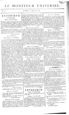 Le moniteur universel Montag 13. Dezember 1813