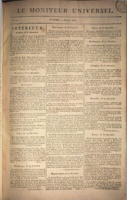 Le moniteur universel Dienstag 4. Januar 1814